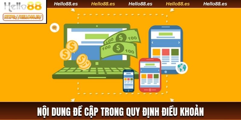 Nội dung đề cập trong chính sách điều khoản giải trí