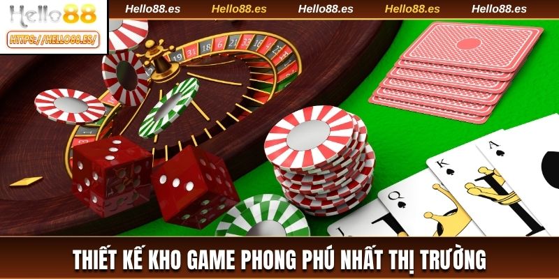 Thiết kế kho game phong phú nhất thị trường